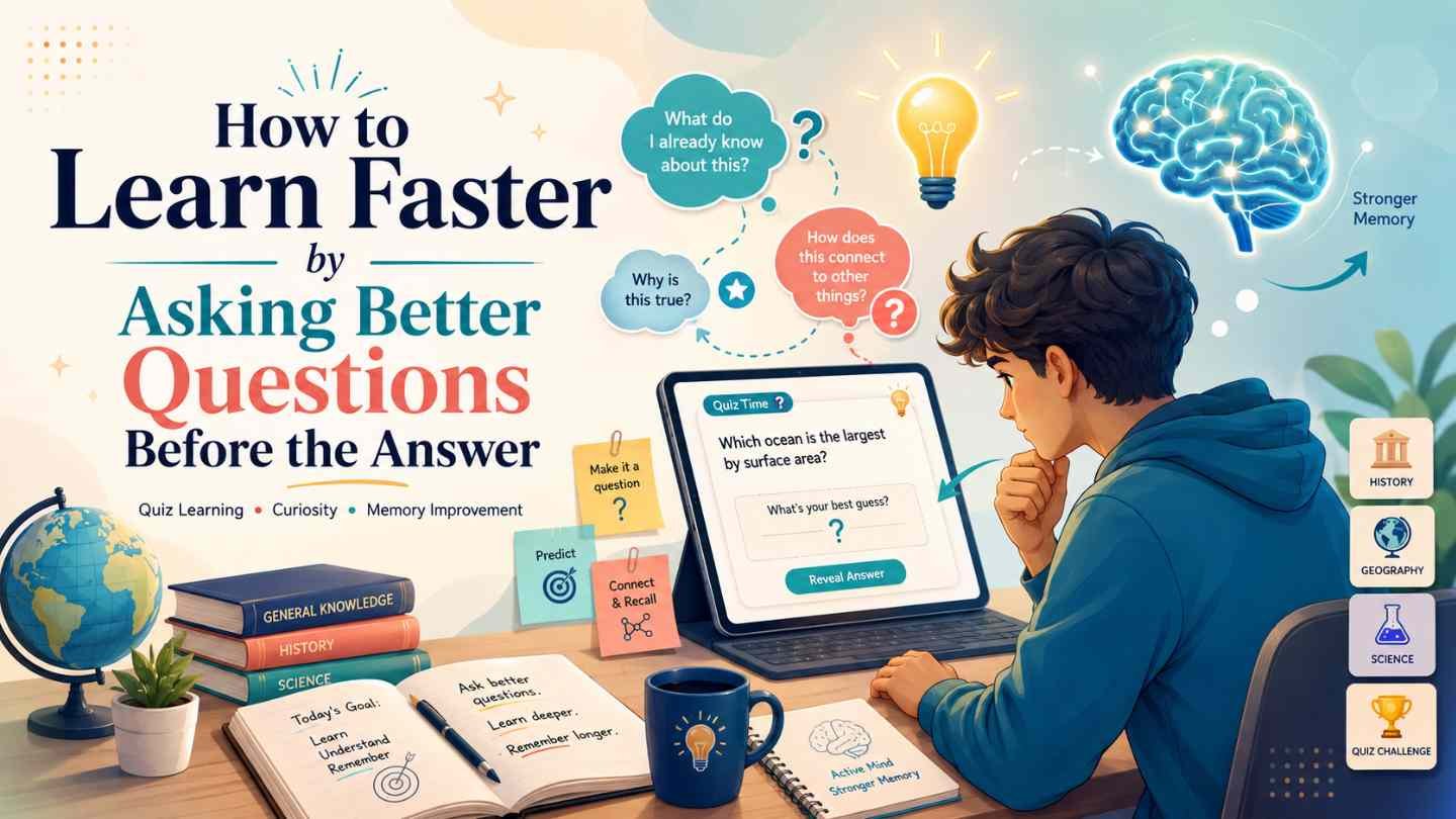 How to Learn Faster by Asking Better Questions Before the Answer