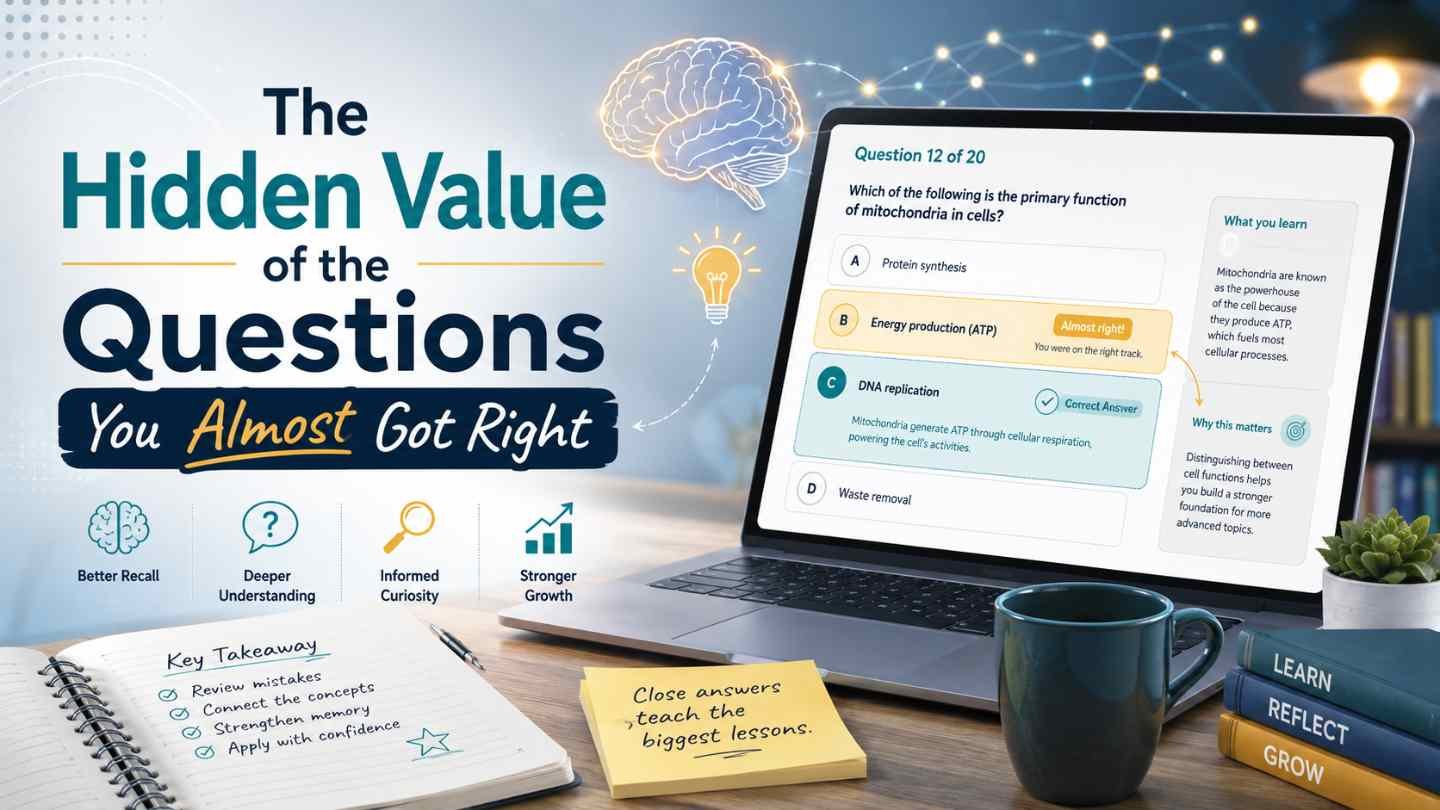 The Hidden Value of the Questions You Almost Got Right