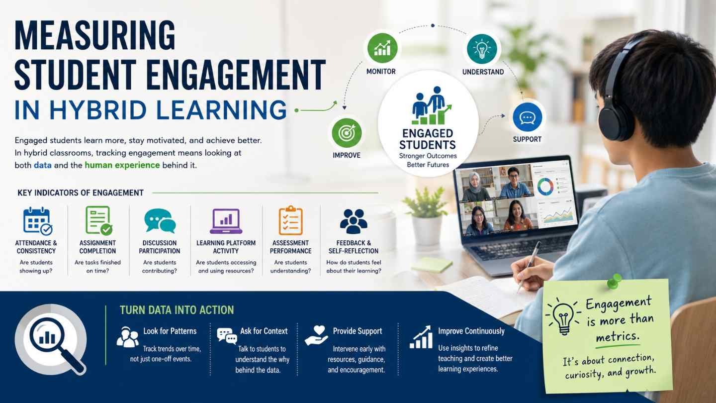 Measuring Student Engagement in Hybrid Learning
